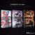 Three book covers from Stephen Graham Jones's 'Evernight' series are displayed side-by-side against a dark textured background with 'EVERNIGHT EXCLUSIVE' text at the top. The covers feature anime-style illustrations and bold red, gold, and white typography. image