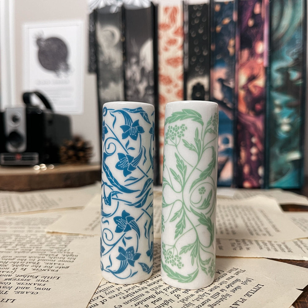 This Poison Heart Ceramic Mini Vases Set of Two