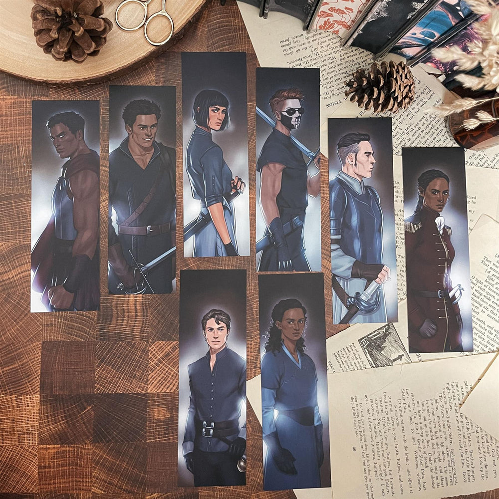 The Locked Tomb Character Bookmark Set
