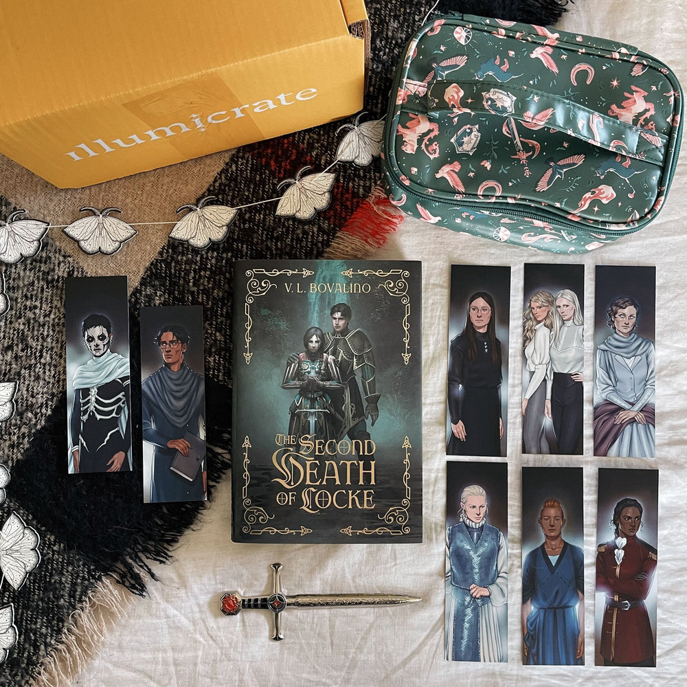 The Second Death of Locke by V. L. Bovalino full box (Illumicrate 'Knightcore' Exclusive)