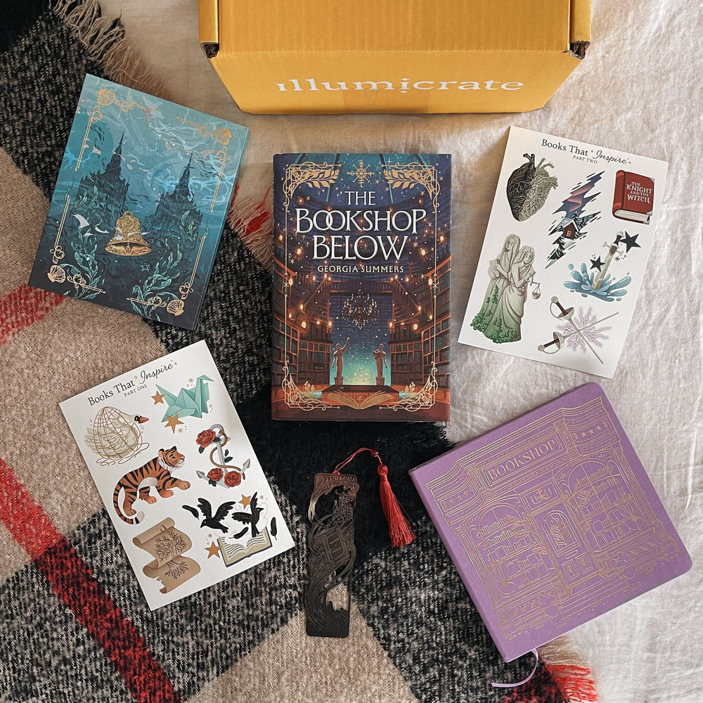 The Bookshop Below by Georgia Summers full box (Illumicrate 'Stories Within Stories' Exclusive)