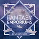Promotional graphic for 'Fantasy Emporiums' book subscription box for January 2025, featuring a title text, author name, and a graphic of birds flying against a moonlit background.